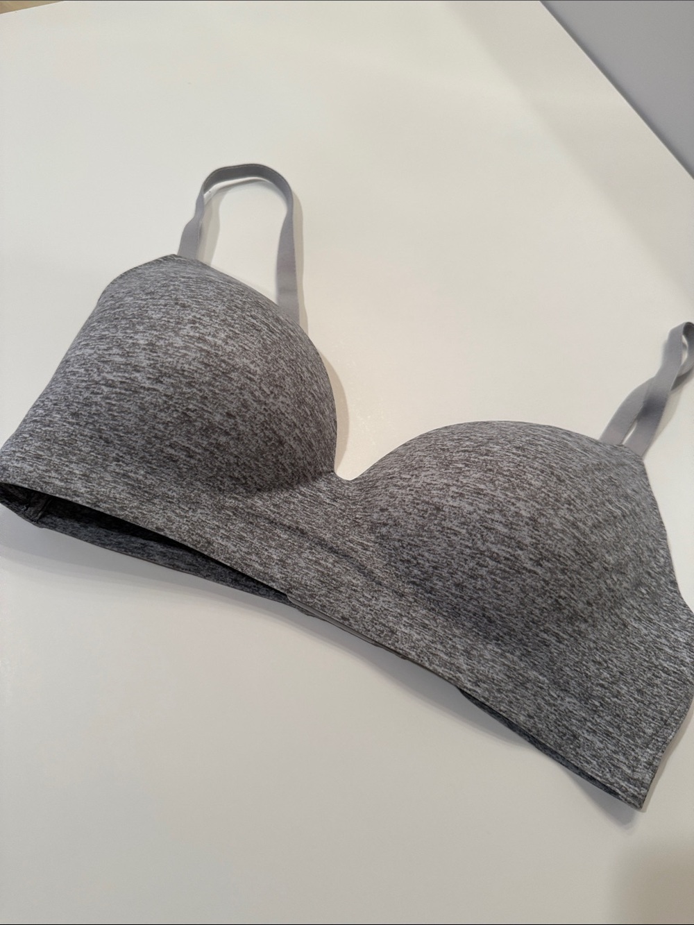 Soma Heather Gray Seamless Molded-Cup Bra